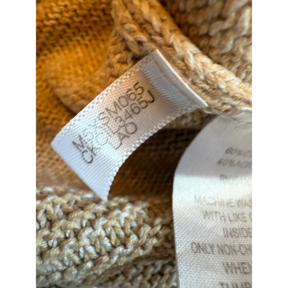 Women's Calvin Klein Beige Cowl Neck Sweater Tunic Size Medium M - Picture 6 of 9